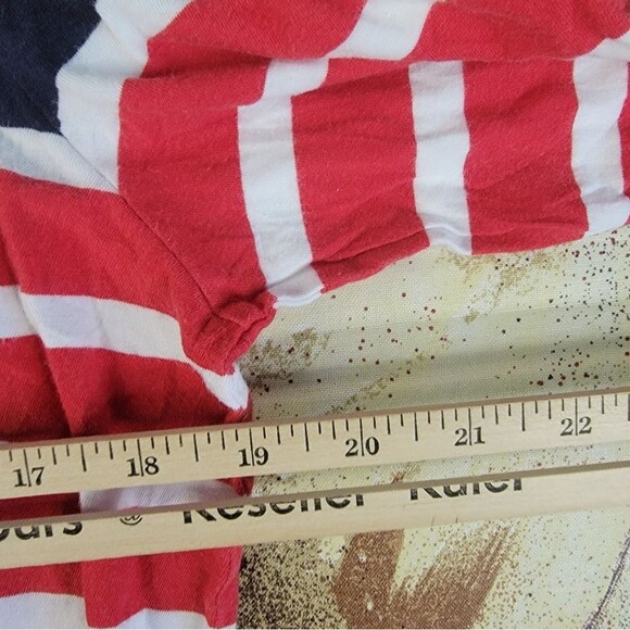 Anne Klein Red and White Striped Blouse - Picture 11 of 12